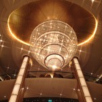 Looking up from our dining table, using a star filter